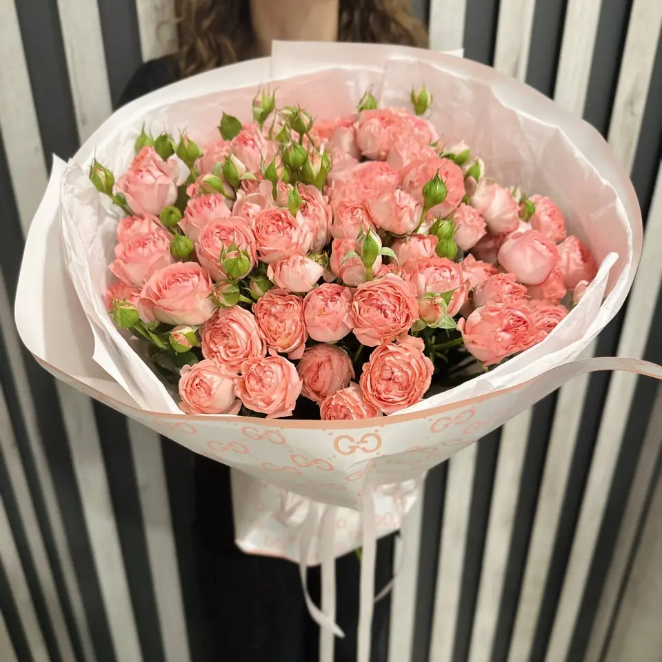 Coral Whisper, coral rose bouquet, Aroma Flowers Las Vegas